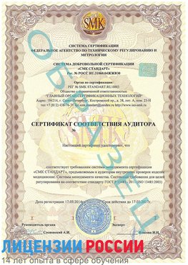 Образец сертификата соответствия аудитора Покров Сертификат ISO 13485